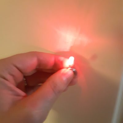 Punainen vilkkuled 5mm 50 kpl